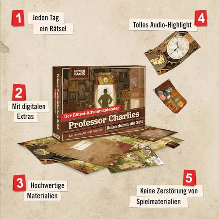 Rtsel-Adventskalender: Hidden Games - Professor Charlies Reise durch die Zeit – Bild 4