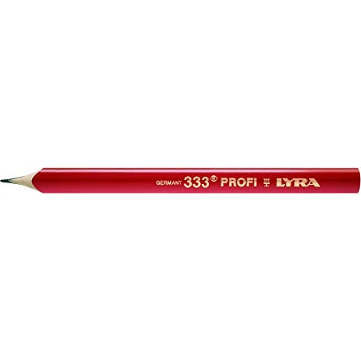 LYRA Zimmermanns-Bleistift a12333, oval, rot, 24 cm Länge – Bild 1