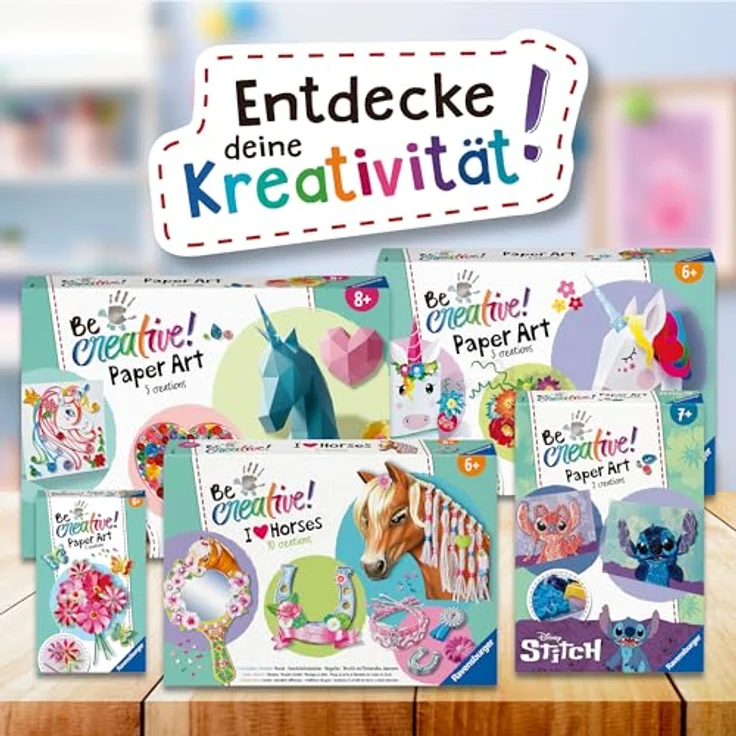 Ravensburger 23751 BeCreative - Bastelset Pferde - DIY für Kinder ab 6 Jahren, kreatives Geschenk für Mädchen und Jungen, mit umfangreicher Ausstattung – Bild 5