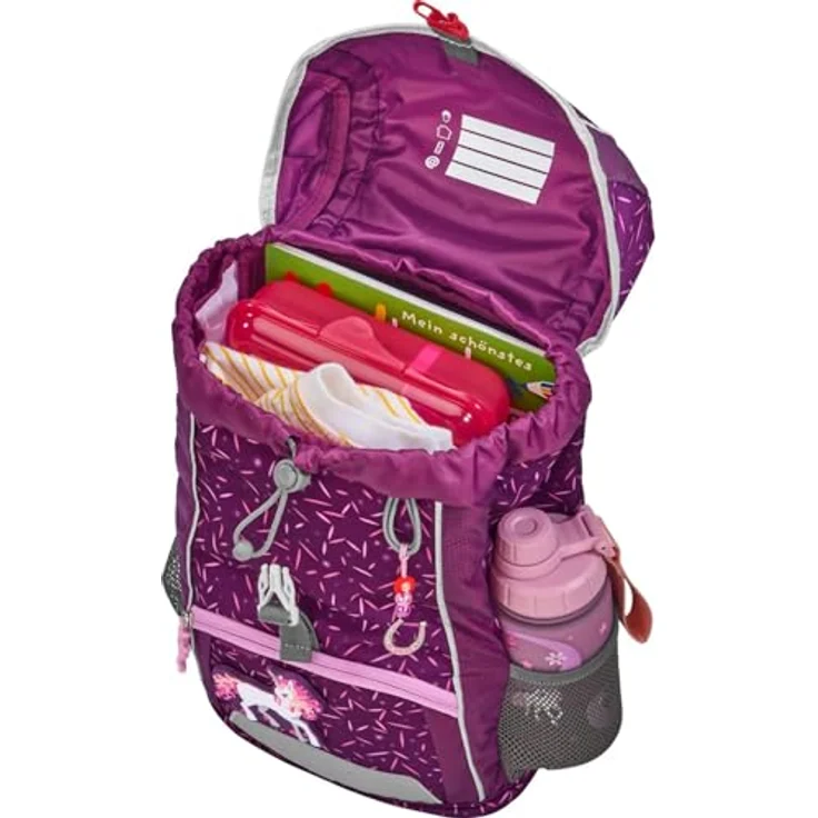 Step by Step Kindergartentasche Pretty Unicorn Nuala, Rosa, ergonomisch gepolstert, mit Wechselmotiven und umfangreichem Stauraum – Bild 5