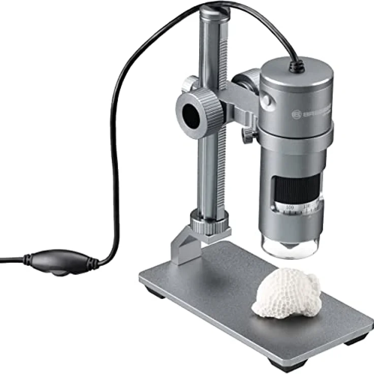 Bresser DST-1028 5.1MP Digitalmikroskop mit 10- bis 280-facher Vergrößerung und LED-Ringlicht – Bild 5