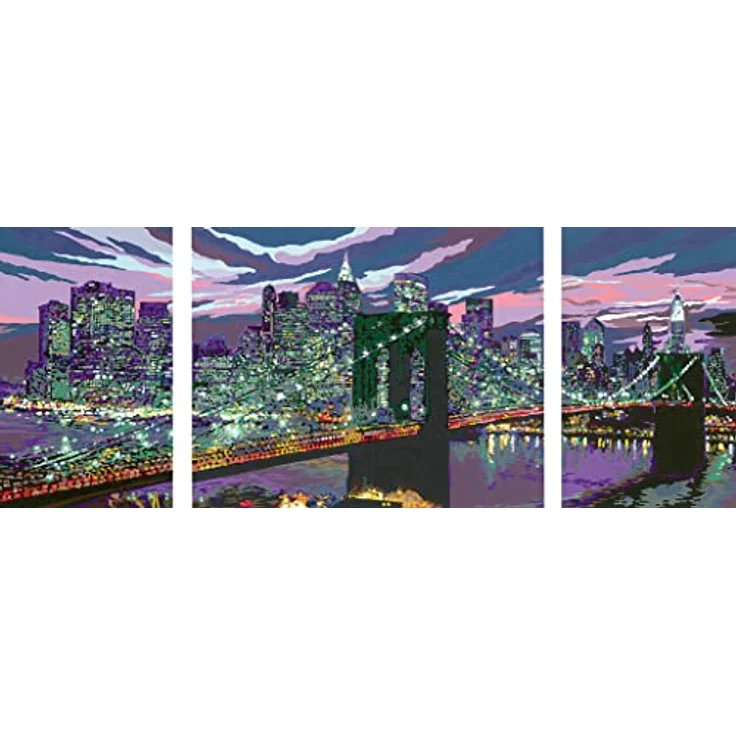 Ravensburger 23551 - CreArt, Malen nach Zahlen, New York Skyline, 100x40cm, Malset – Bild 4