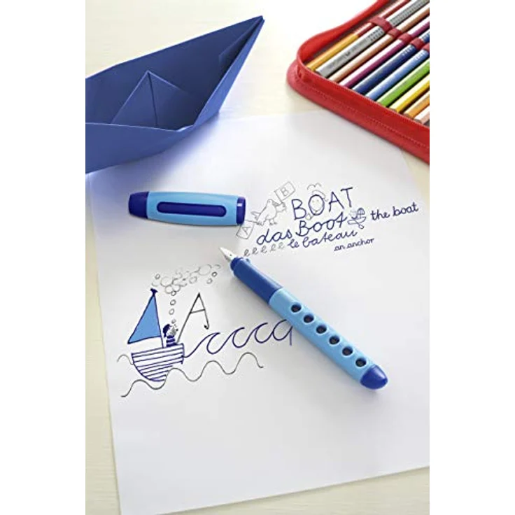 Faber-Castell Schulfüller Scribolino Rechtshänder A hellblau – Bild 6