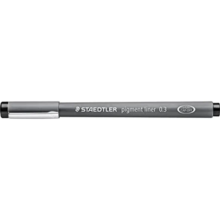 Staedtler Pigment Liner 308, 0,3 mm Füller, wasserfest, Schwarz und Grau, 10er Set