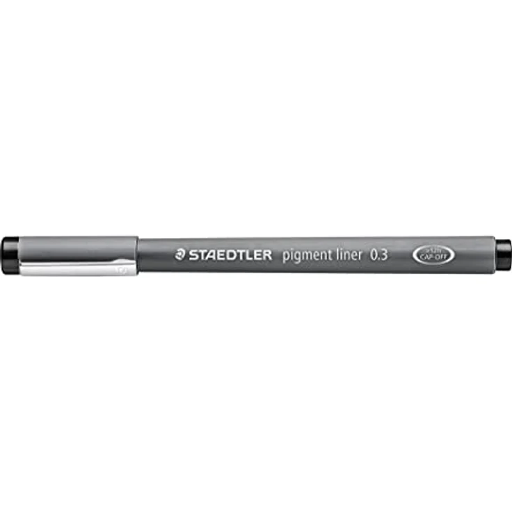 Staedtler Pigment Liner 308, 0,3 mm Füller, wasserfest, Schwarz und Grau, 10er Set – Bild 1