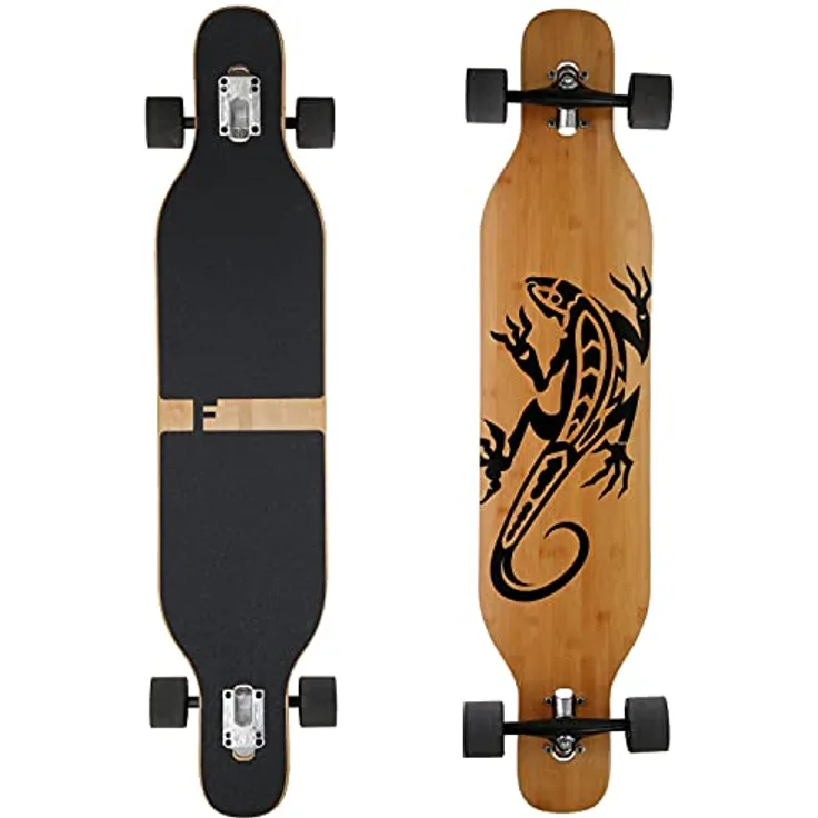 FunTomia Longboard Flex3 Drop Through Cruiser Complete Board Mach1 Speed Bearings T-Tool