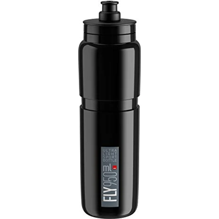 Trinkflasche Elite Fly 950ml, schwarz/grau – Bild 2
