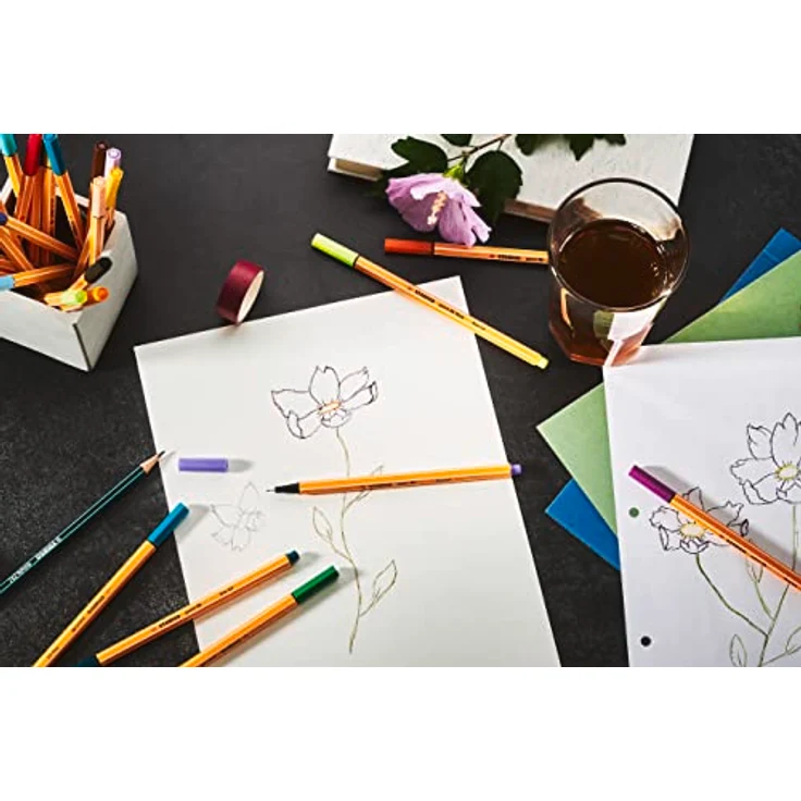 Fineliner - STABILO point 88 - 10er Pack - mit 10 verschiedenen Farben – Bild 4