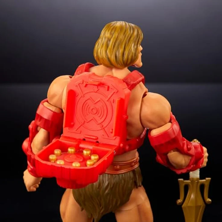 Mattel Masters of the Universe: New Eternia Masterverse Actionfigur Thunder Punch He-Man, 18 cm, mit 30 Bewegungspunkten und Zubehör – Bild 6
