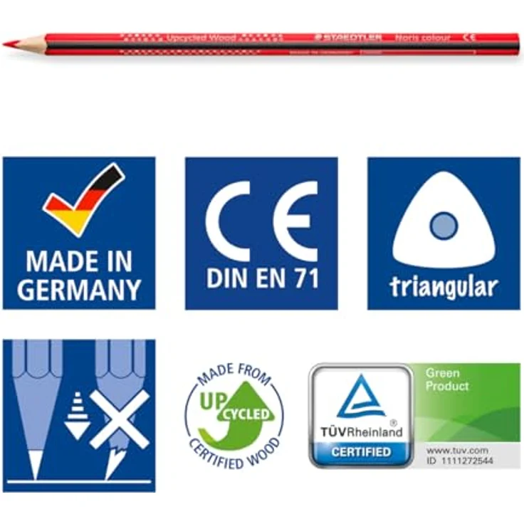 Buntstifte Noris Colour Dreikant 18+6 Kartonetui – Bild 6