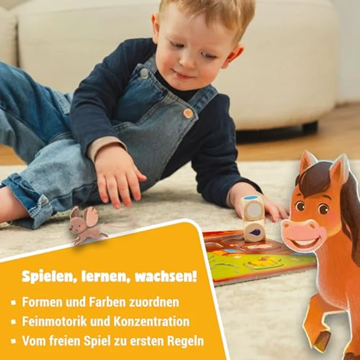 Ravensburger Unser Bauernhofspiel - Meine ersten Spiele, Würfelspiel für 1-4 Spieler ab 2 Jahren, kooperatives Kinderspiel für Mädchen und Jungen – Bild 6