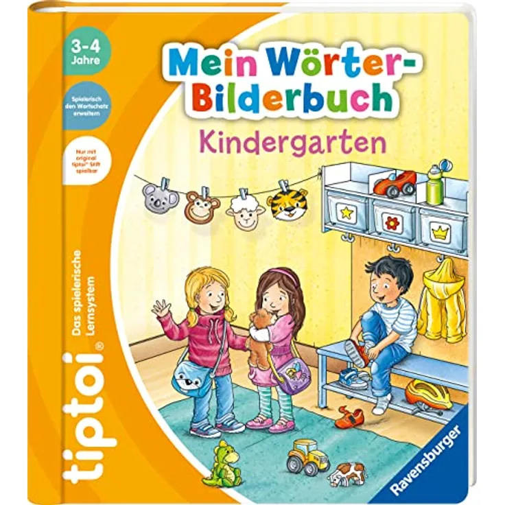 Ravensburger tiptoi® Buch - Mein Wörterbilderbuch - Kindergarten, interaktives Lernbuch für Vorschulkinder