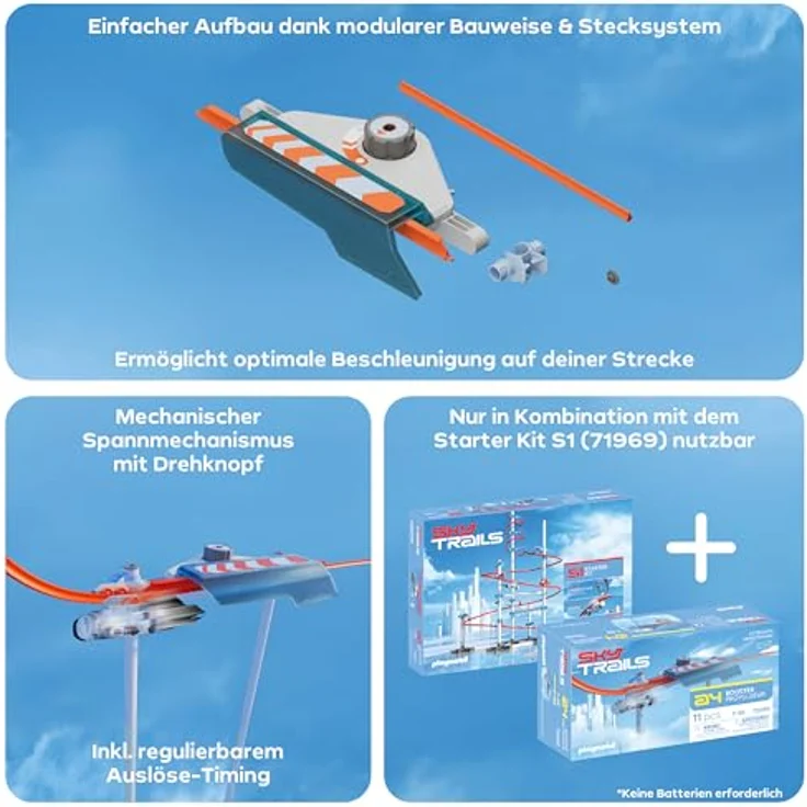 Sky Trails Booster 72059, Power-Beschleuniger mit Katapult-Funktion für Modelleisenbahnen, ideal für Kinder ab 7 Jahren – Bild 5