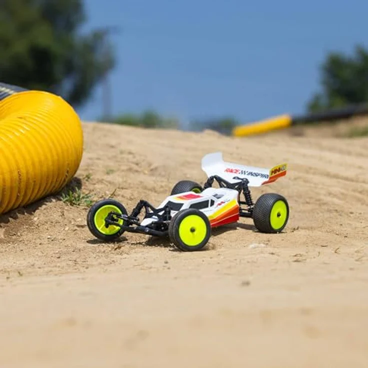 Losi 1/16 Mini-B 2 Radantrieb Buggy Brushless RTR Rot LOS01024T1 – Bild 3