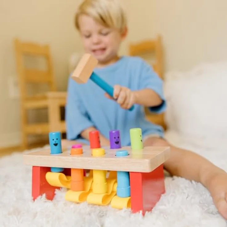 Melissa & Doug Luxuswerkbank Zum Hämmern Und Klopfen | Lernspielzeug | 2+ Years| Geschenk für Jungen oder Mädchen – Bild 9