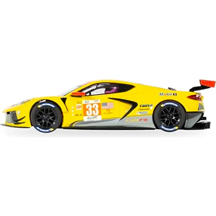 Scalextric C4558 Chevrolet Corvette C8 R 24h LM23 HD, Slotcar im Maßstab 1:32 mit Fahrerfigur, Scheinwerfern und Rückleuchten, geeignet für Kinderrennbahnen – Bild 2