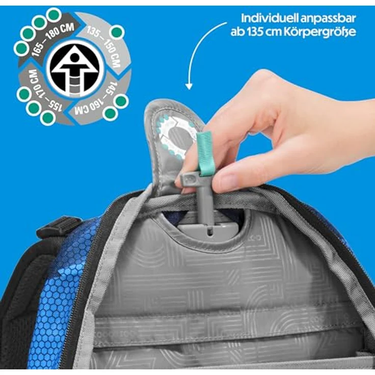 coocazoo Schulranzen PORTER, ergonomisch, größenverstellbar, 35 Liter Stauraum, individuell gestaltbar – Bild 5