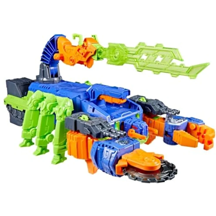 Transformers CYBERWORLD Scorponok Strike, 35 cm große Roboter-Figur verwandelt sich in 50 cm großes Skorpion-Spielset mit Lichtern, Geräuschen und interaktiven Kampf-Funktionen – Bild 4