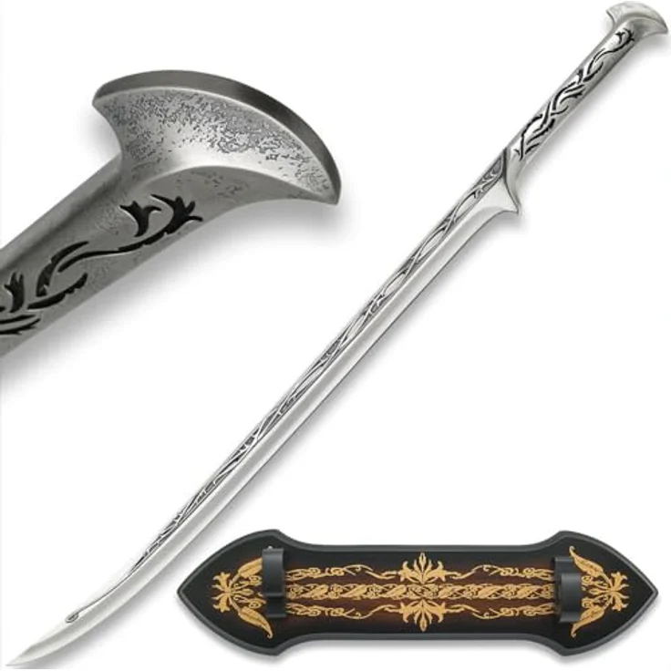 UNITED CUTLERY Hobbit Sword Of Thranduil, authentisch detaillierter Metallgriff und rostfreie Stahlklinge – Bild 1