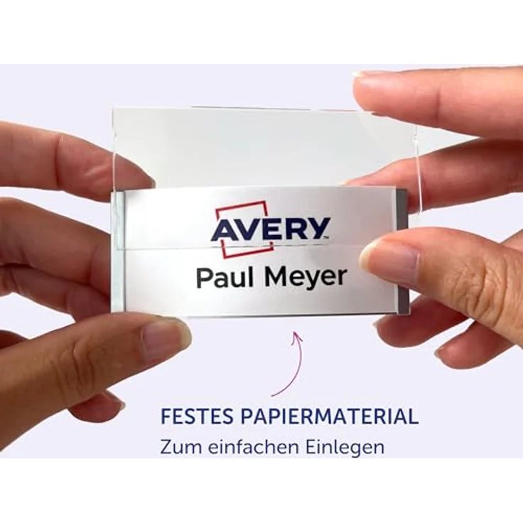 AVERY Zweckform Namensetiketten, 160 Stück, weiß, 74,0 x 34,0 mm, bedruckbar mit InkJet und Laser, ablösbar – Bild 6