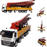 COIL Spielzeug-LKW, LKW mit Betonpumpe, Baufahrzeug, Betonpumpenwagen, 1:50, Gummiräder, Metallelemente, ab 8 Jahren, Gelb.