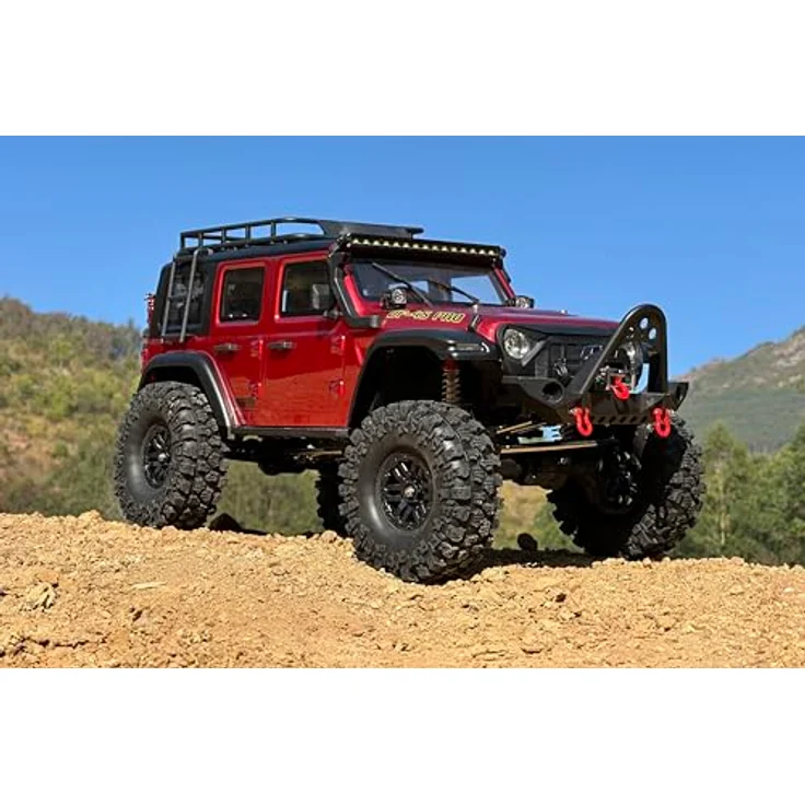 DF Models DF-4S Pro BL Crawler, ferngesteuertes Auto 1:10 mit bürstenlosem Elektromotor, Metallic Red, bis zu 13 km/h – Bild 7