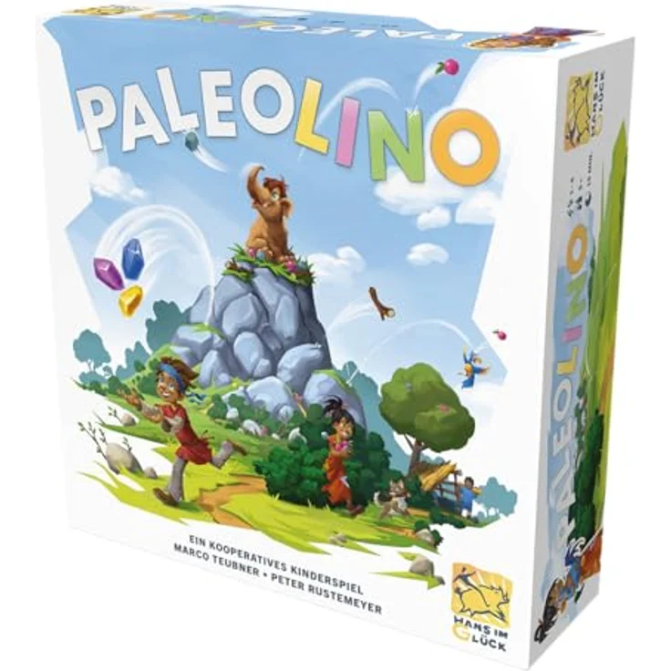 Hans im Glück Paleolino HIGD1032, kooperatives Strategiespiel für Kinder mit 3D-Berg und Bauplätzen – Bild 3