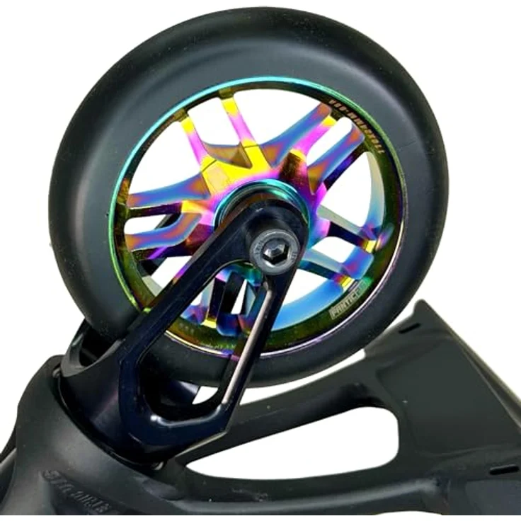 Fantic26 Base Stunt-Scooter, 110mm Rolle mit ABEC-11 Kugellagern, Neochrome/Pu Schwarz – Bild 4