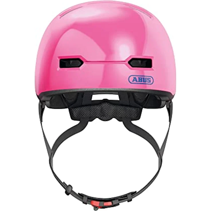 ABUS Kinderhelm Skurb Kid - robuster Fahrradhelm im Skater-Look mit Platz für einen Zopf und vielfältigen Designs - für Mädchen und Jungen - Pink Glänzend, Größe M – Bild 2