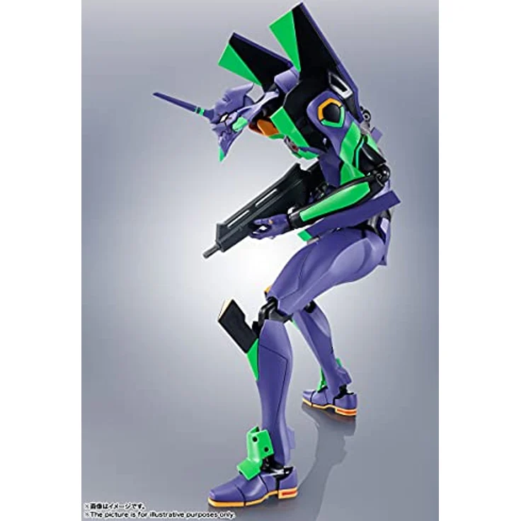 Bandai Tamashii Nations Evangelion: 3.0+1.0 Thrice Upon a Time Robot Spirits Actionfigur, Test Type-01 in Renewal Color Edition mit Cassius-Speer, ca. 17 cm – Bild 8