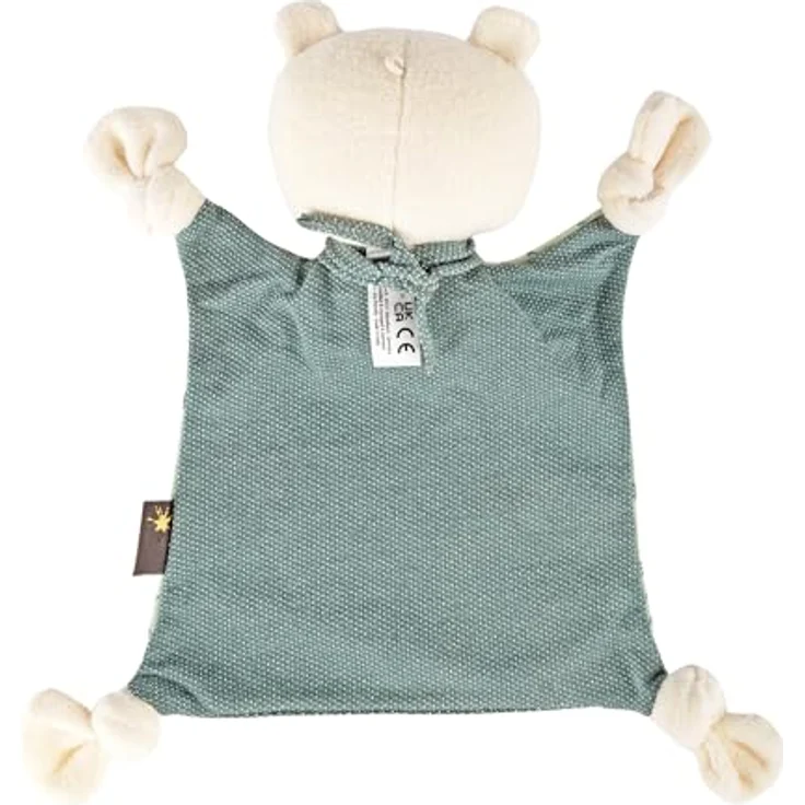 sigikid 39770 Schnuffeltuch Tiercharakter Bär, Mint/weiß – Bild 4