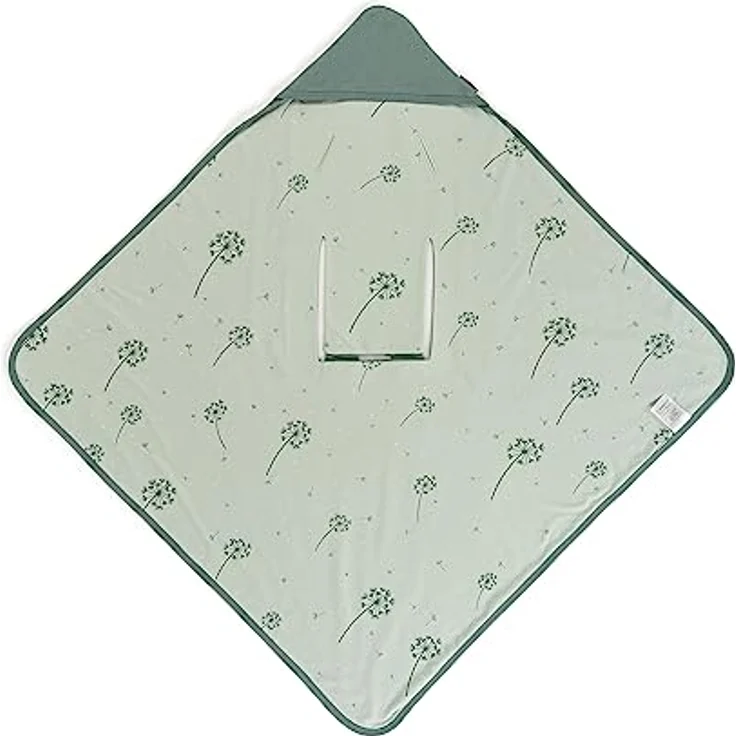 Zamboo Baby Einschlagdecke für Babyschale - dünne Sommer Babydecke aus 100% Baumwolle, 80x80 cm, ÖKOTEX Standard 100 geprüft - Mint Grün – Bild 1