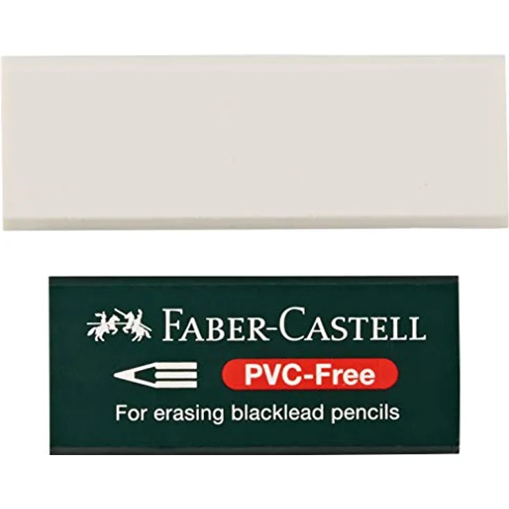 Faber-Castell 188121 - Radierer 7081 N PVC-Free, Kunststoff, weiß – Bild 2