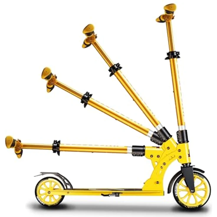 Authentic Sports Six Degrees Aluminium Scooter Junior 180 mm, Gelb – Bild 5