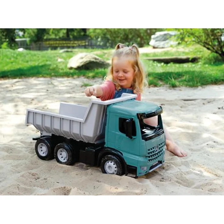 Lena Gigant Mercedes Arocs Kipper, 67 cm Kipp-Lkw für drinnen und draußen, TÜV-zertifiziert, für Kinder ab 3 Jahren – Bild 6