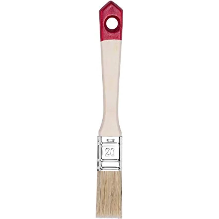 HARDY WORKING TOOLS 6er Set Flachpinsel Serie 40, vielseitige Malerpinsel mit Holzgriffen, Borstenmix für Lacke und Ölfarben, 20 mm bis 75 mm – Bild 3