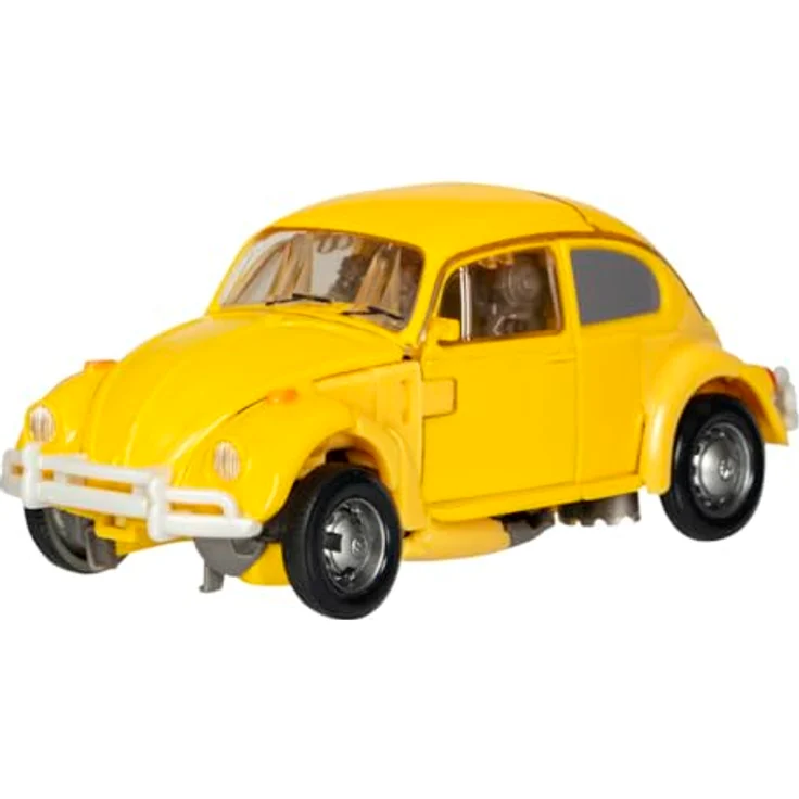 Hasbro Transformers Studio Series Deluxe-Klasse Bumblebee 117, 11,5 cm Action-Figur im VW Käfer Design mit Blaster und Schwert, beweglich und inspiriert von Filmszene „Charlies Werkstatt“ – Bild 2