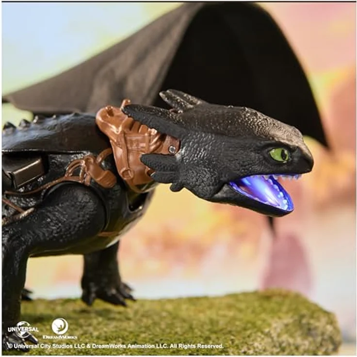 DreamWorks Dragons Plasma Blast Ohnezahn, 51 cm Drachenfigur mit Licht- und Soundeffekten für Kinder ab 4 Jahren – Bild 5