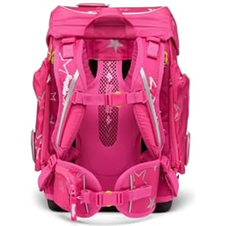 ergobag Schulranzen Cubo (5tlg., rot/schwarz), ergonomisch, mit Sportbeutel, Federmäppchen, Schlampermäppchen, Kletties und Recycling-Material – Bild 7