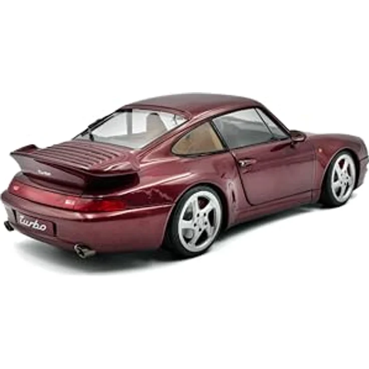 Solido 1:18 Porsche 911 (993) Turbo 1997, detailgetreues Modellfahrzeug in Silber, hochwertiger Kunststoff – Bild 9