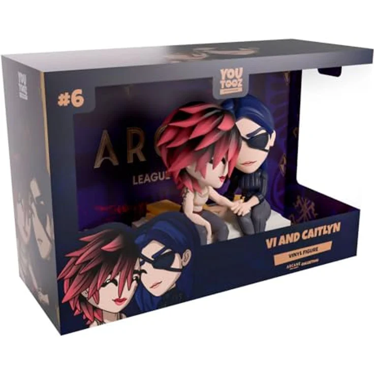 Youtooz Arcane Vinyl Figuren 2er-Pack Vi & Caitlyn, 11 cm, detailreiches Design, ideal für Sammler – Bild 5