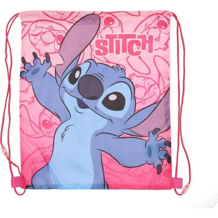 Lilo & Stitch Turnbeutel Lilo & Stitch, farbenfrohes Stitch-Design, leicht und stilvoll für Kinder, Maße ca. 41 x 33 cm, 150 g, aus 100% Polyester