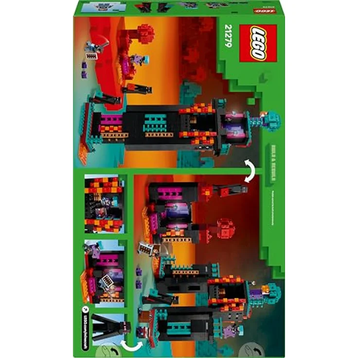LEGO Minecraft 21279 Der Enderman-Turm, Modularer Bausatz mit 4 Figuren, 867 Teile, Mehrfarbig – Bild 8