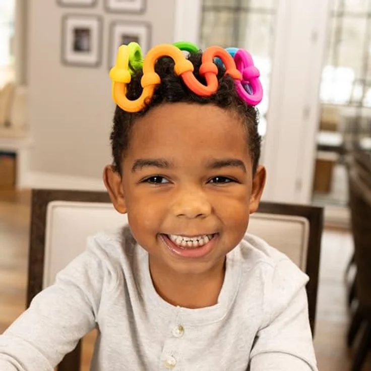 Fat Brain Plip Links, Babyspielzeug zur kreativen Entfaltung mit satisfying "POP!"-Geräusch, bunt – Bild 4
