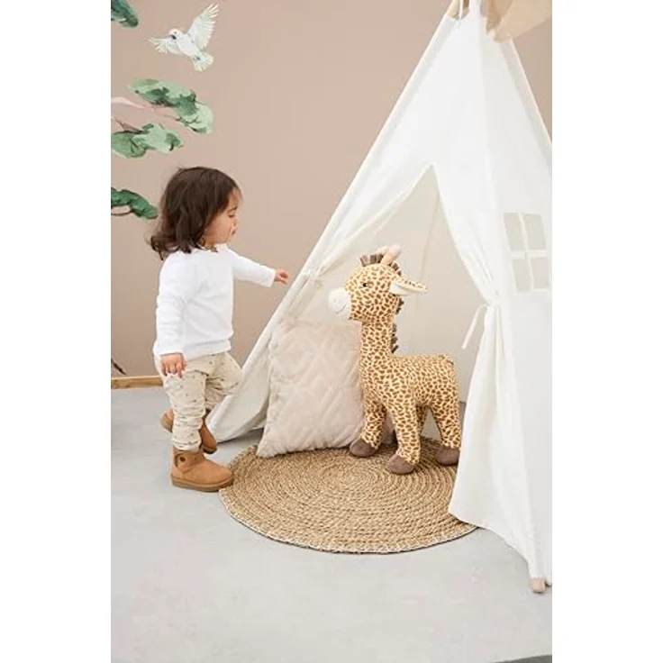 Sterntaler® Kuscheltier Giraffe Kaya XXL, 60 cm kuscheliges Flausch mit gesticktem Gesicht und pflegeleichter Reinigung – Bild 7