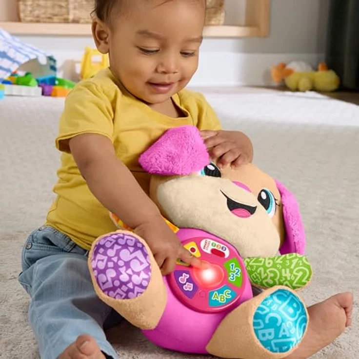 Fisher-Price® Kuscheltier Lernspaß Hundefreundin, Musikspielzeug mit Smart Stages, bunt – Bild 4