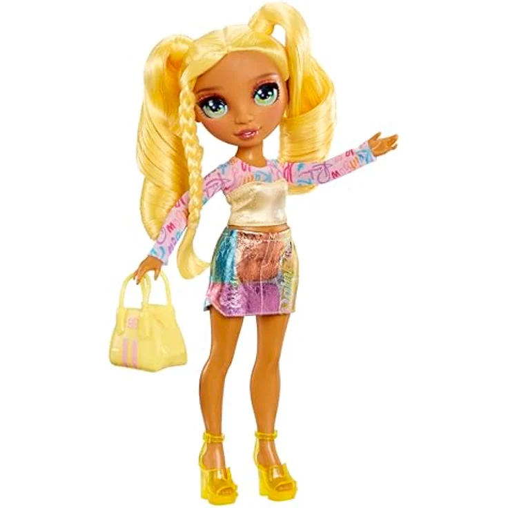Rainbow High Anziehpuppe My Fashion Style Fashion Dolls - Sunny, modischer Street Look mit Handtasche – Bild 7