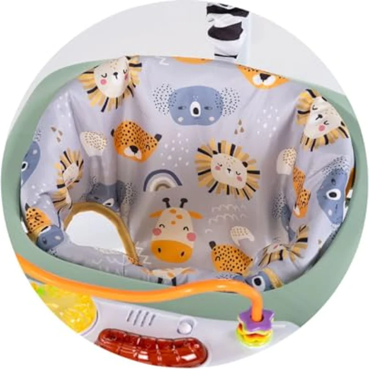 Chipolino Hopser Jumpy Car, Musikpanel mit Licht und verstellbarem Sitz, geeignet für Babys ab 6 Monaten, grün – Bild 4