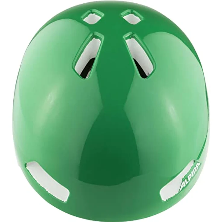 ALPINA HACKNEY Kinderfahrradhelm, Leicht & Bruchfest, mit Nachrüstbarem LED, green gloss, 51-56 cm – Bild 2
