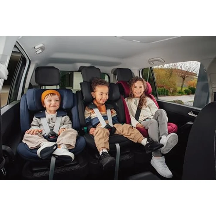 Britax Römer Kindersitz EVOLVAFIX mit ISOFIX für Kinder 76-150 cm, 15 Monate - 12 Jahre, Night Blue – Bild 4